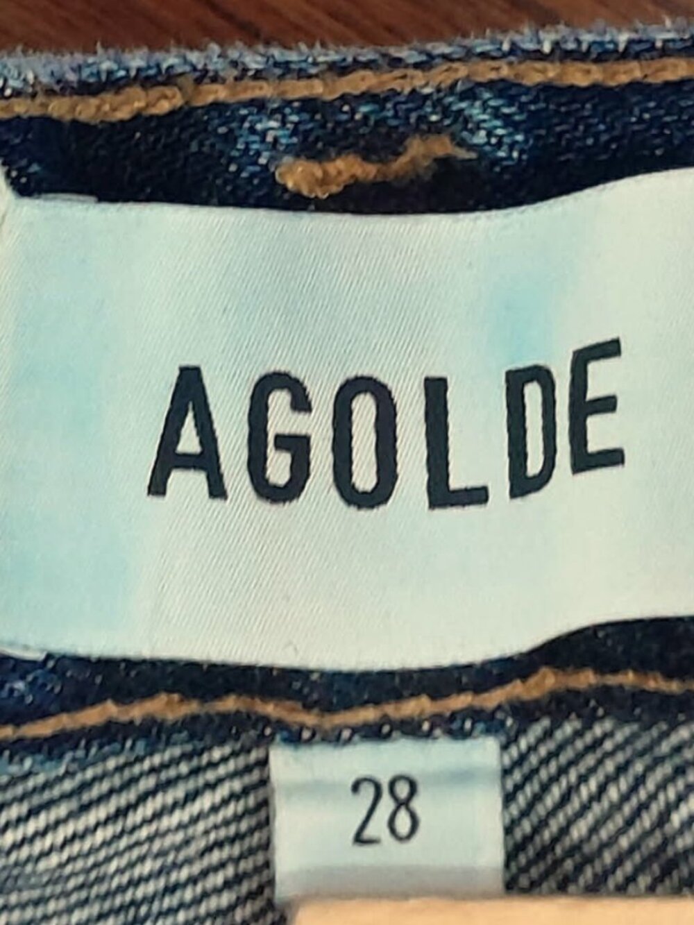 AGOLDE Arc Loose Wide-Leg Jeans Size 28 High Rise Shortwave Short Wave Inseam 25 - Picture 6 of 13